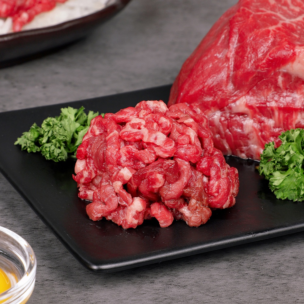 [더맛있는] 마장동 쫄깃하고 고소한 1등급 소고기 육회 250g (고기만) x1팩